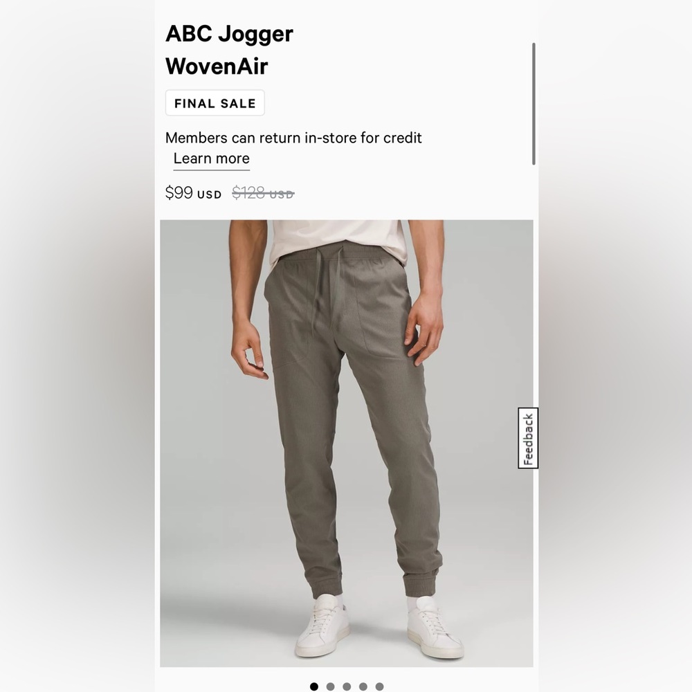 Lululemon ABC Jogger: Wovenair